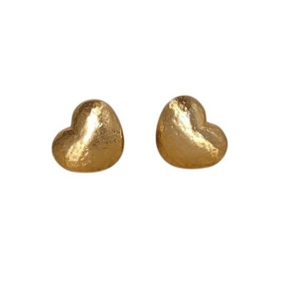 Brighton Trianon Heart Earrings Brushed Gold tone